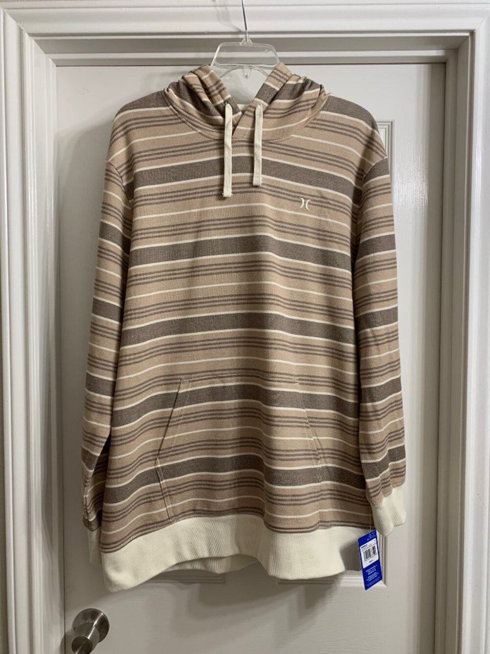 Hurley Brand Men's Long Sleeve Hooded Shirt, Size XXL (NWT)